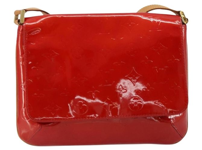 LOUIS VUITTON Monogram Vernis Thompson Street Bag Red Rouge M91094 Auth BA12592 - vista 13