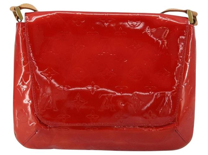 LOUIS VUITTON Monogram Vernis Thompson Street Bag Red Rouge M91094 Auth BA12592 - vista 2