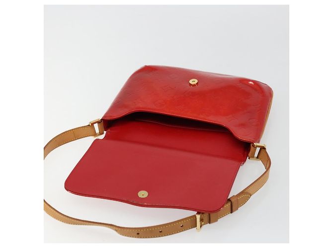 LOUIS VUITTON Monogram Vernis Thompson Street Bag Red Rouge M91094 Auth BA12592 - vista 9