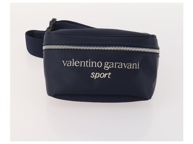 Borsa a Spalla VALENTINO Nylon Camoscio Pelle 2 Set Nero Navy Auth BA12172 Blu navy - vista 10
