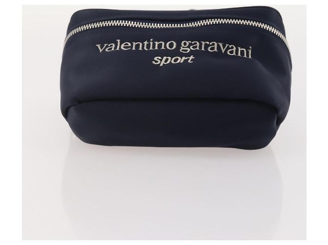 Borsa a Spalla VALENTINO Nylon Camoscio Pelle 2 Set Nero Navy Auth BA12172 Blu navy - vista 15