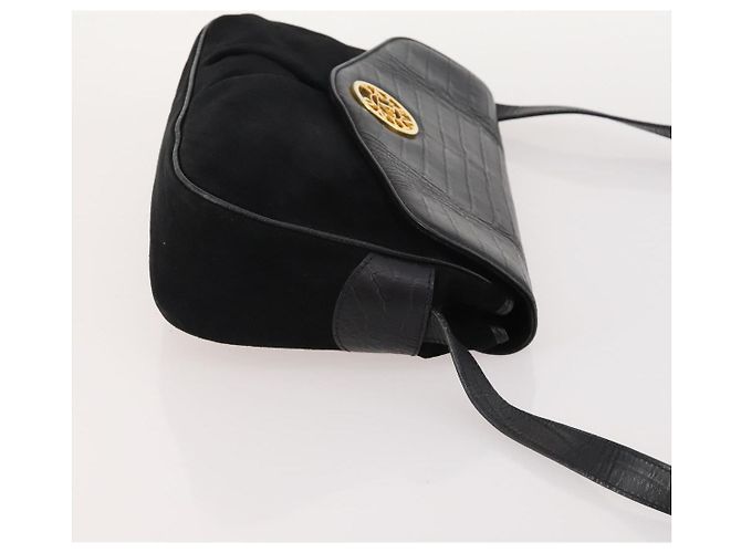 Borsa a Spalla VALENTINO Nylon Camoscio Pelle 2 Set Nero Navy Auth BA12172 Blu navy - vista 4