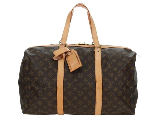 LOUIS VUITTON Monogram Sac Souple 45 Boston Bag M41624 LV Auth 177968SAV Monogramma - vista 2