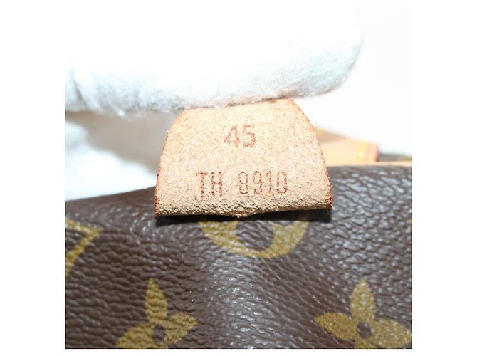 LOUIS VUITTON Monogram Sac Souple 45 Boston Bag M41624 LV Auth 177968SAV Monogramma - vista 20