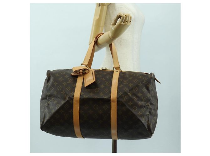 LOUIS VUITTON Monogram Sac Souple 45 Boston Bag M41624 LV Auth 177968SAV Monogramma - vista 21