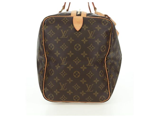 LOUIS VUITTON Monogram Sac Souple 45 Boston Bag M41624 LV Auth 177968SAV Monogramma - vista 5
