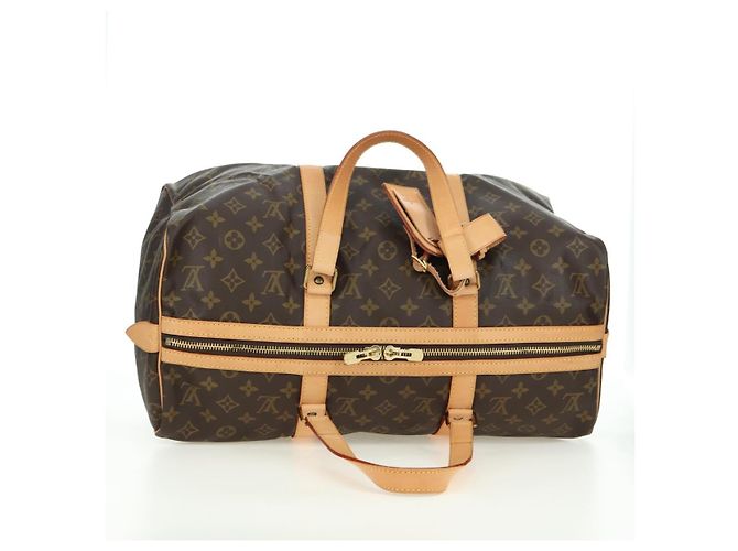 LOUIS VUITTON Monogram Sac Souple 45 Boston Bag M41624 LV Auth 177968SAV Monogramma - vista 6
