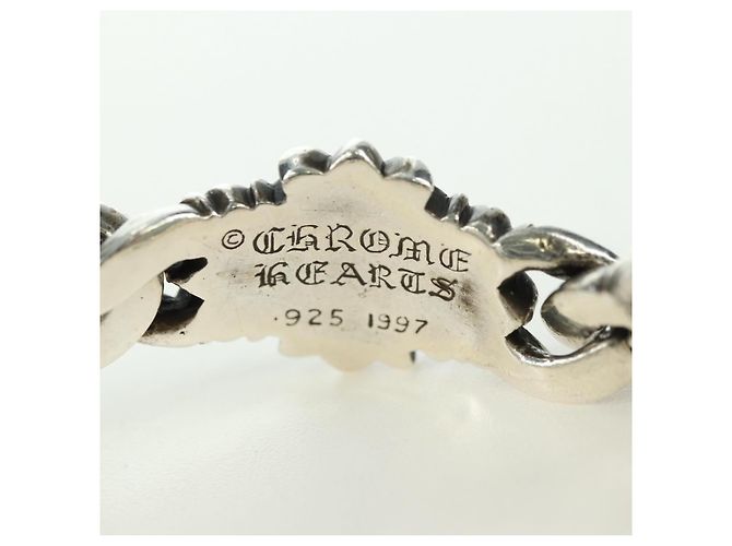 Bracciale Keeper Link ID Chrome Hearts Ag925 4 Links Silver Auth 176817SM Argento - vista 11