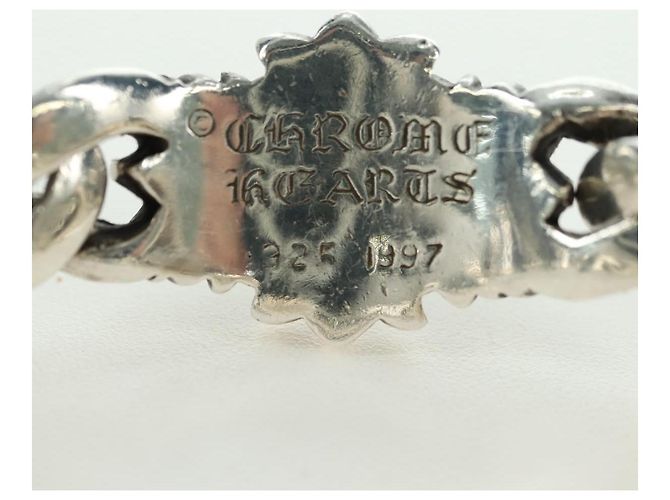 Bracciale Keeper Link ID Chrome Hearts Ag925 4 Links Silver Auth 176817SM Argento - vista 13