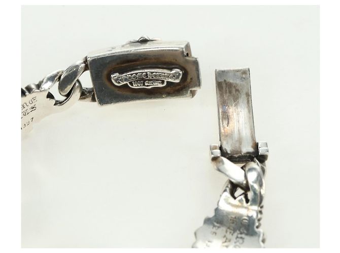 Bracciale Keeper Link ID Chrome Hearts Ag925 4 Links Silver Auth 176817SM Argento - vista 15