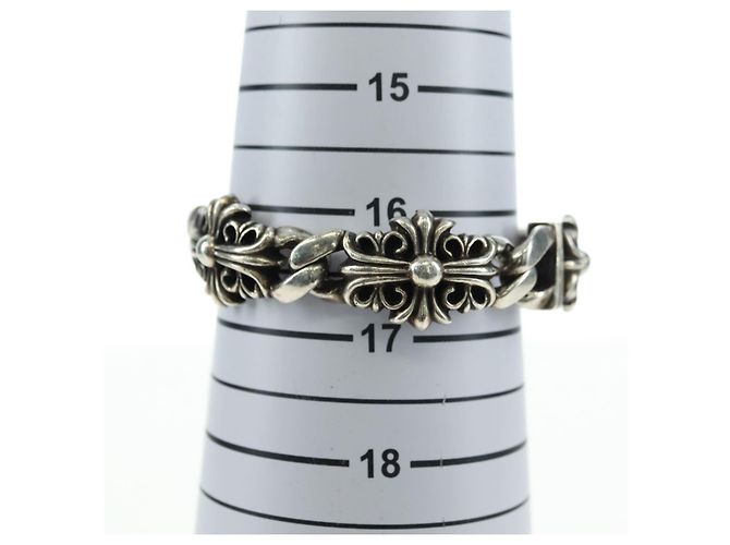 Bracciale Keeper Link ID Chrome Hearts Ag925 4 Links Silver Auth 176817SM Argento - vista 17