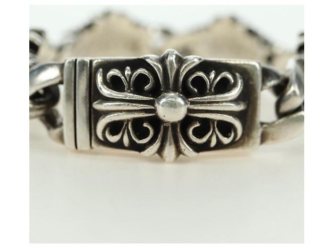 Bracciale Keeper Link ID Chrome Hearts Ag925 4 Links Silver Auth 176817SM Argento - vista 2