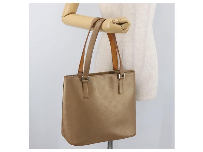LOUIS VUITTON Borsa Tote Monogram Mat Stockton Amble M55117 LV Auth BA12569 - vista 24