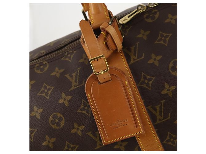 LOUIS VUITTON Monogram Keepall 50 Boston Bag M41426 LV Auth 178155 Monogramma - vista 16