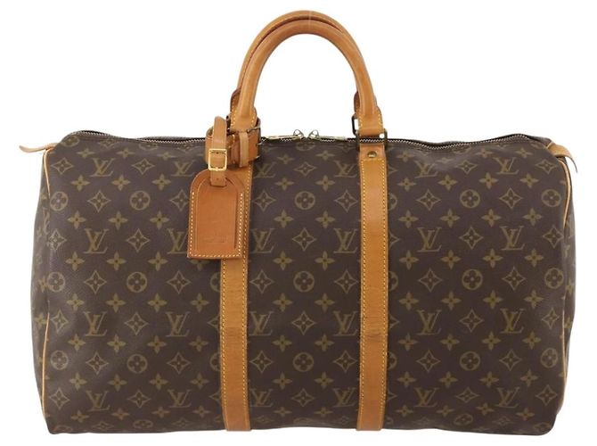 LOUIS VUITTON Monogram Keepall 50 Boston Bag M41426 LV Auth 178155 Monogramma - vista 2