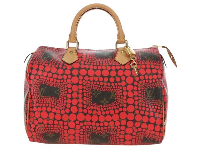 LOUIS VUITTON Dot Infinity Yayoi Kusama Speedy 30 Bag Red M40693 Auth 179418SAM Rosso Monogramma - vista 2