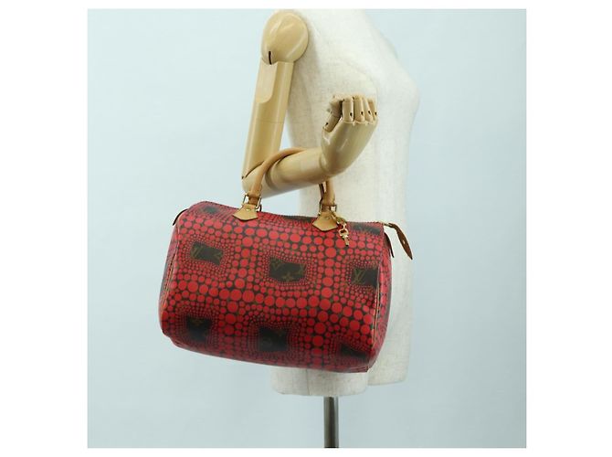LOUIS VUITTON Dot Infinity Yayoi Kusama Speedy 30 Bag Red M40693 Auth 179418SAM Rosso Monogramma - vista 23