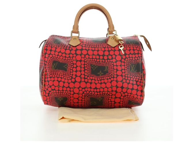 LOUIS VUITTON Dot Infinity Yayoi Kusama Speedy 30 Bag Red M40693 Auth 179418SAM Rosso Monogramma - vista 24