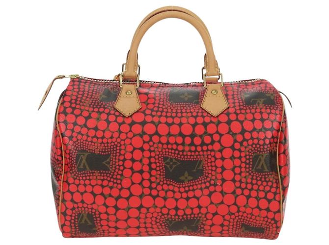 LOUIS VUITTON Dot Infinity Yayoi Kusama Speedy 30 Bag Red M40693 Auth 179418SAM Rosso Monogramma - vista 3