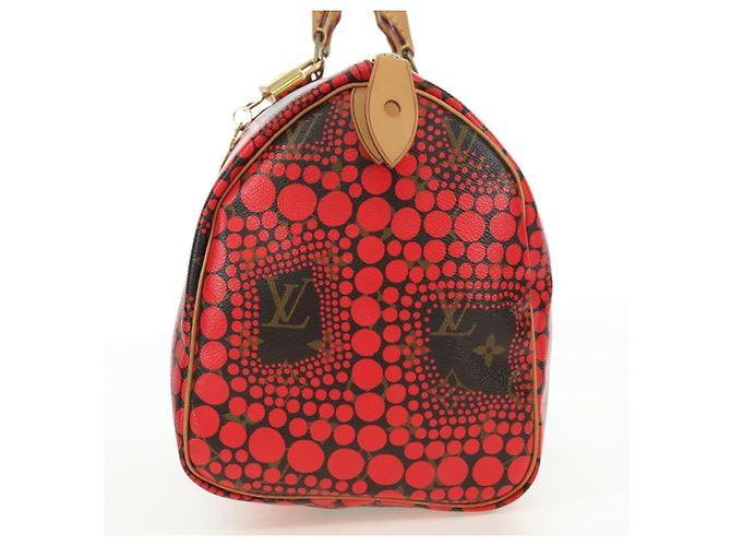 LOUIS VUITTON Dot Infinity Yayoi Kusama Speedy 30 Bag Red M40693 Auth 179418SAM Rosso Monogramma - vista 4