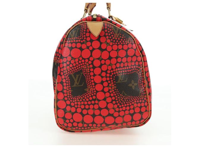 LOUIS VUITTON Dot Infinity Yayoi Kusama Speedy 30 Bag Red M40693 Auth 179418SAM Rosso Monogramma - vista 5