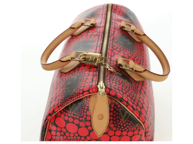 LOUIS VUITTON Dot Infinity Yayoi Kusama Speedy 30 Bag Red M40693 Auth 179418SAM Rosso Monogramma - vista 6