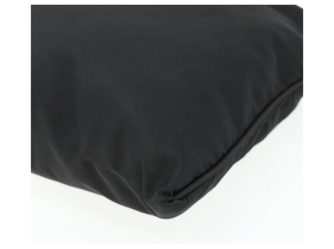 Borsa a tracolla PRADA Nylon Nero Argento Auth 180168 - vista 10