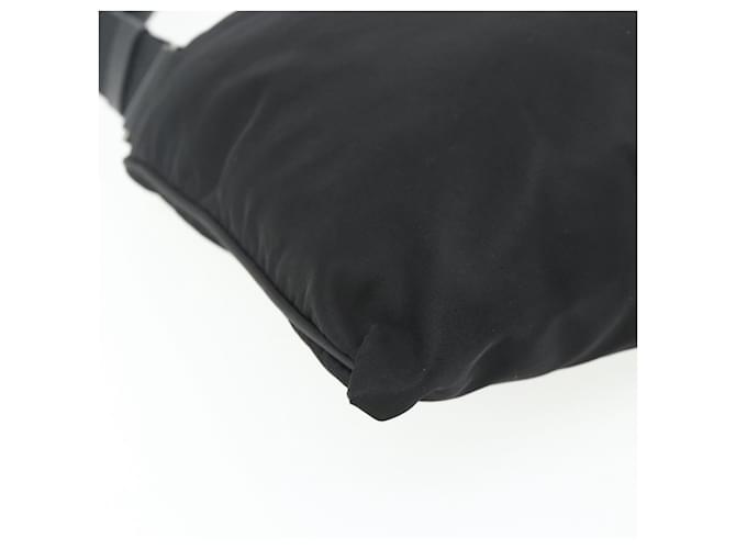 Borsa a tracolla PRADA Nylon Nero Argento Auth 180168 - vista 11