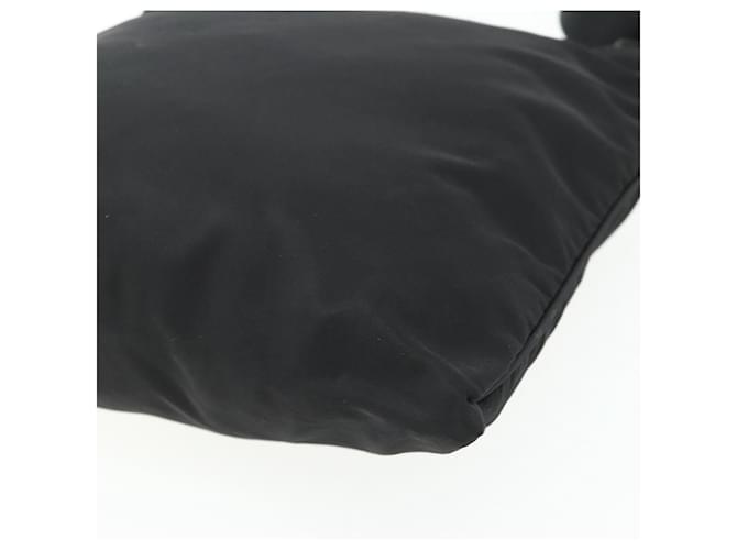 Borsa a tracolla PRADA Nylon Nero Argento Auth 180168 - vista 12