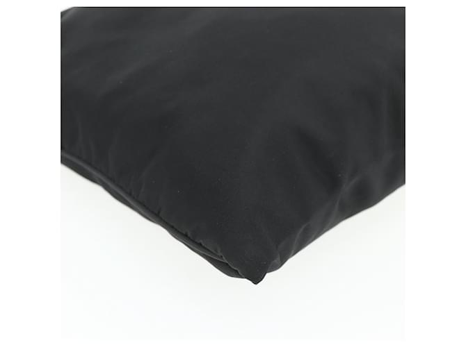 Borsa a tracolla PRADA Nylon Nero Argento Auth 180168 - vista 13