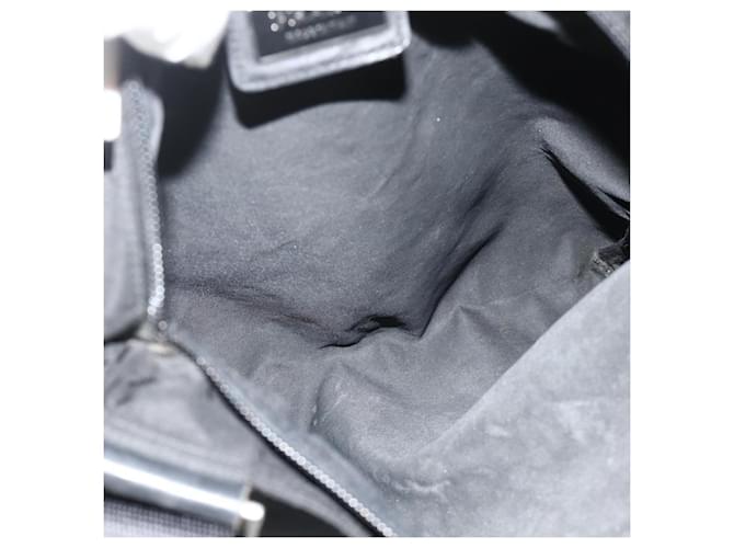 Borsa a tracolla PRADA Nylon Nero Argento Auth 180168 - vista 18