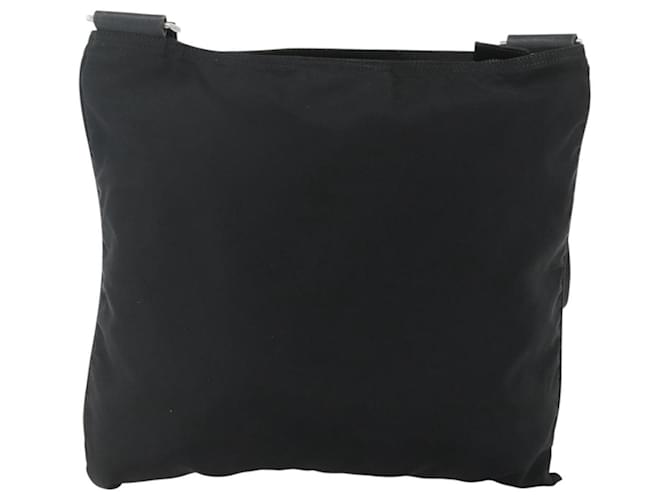 Borsa a tracolla PRADA Nylon Nero Argento Auth 180168 - vista 3