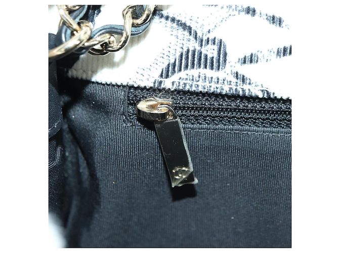 CHANEL Matelasse 25 Chain Shoulder Bag Corduroy White Gold CC Auth 178492SAM Bianco D'oro - vista 22