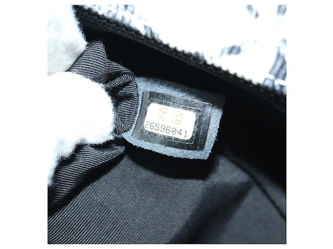 CHANEL Matelasse 25 Chain Shoulder Bag Corduroy White Gold CC Auth 178492SAM Bianco D'oro - vista 24