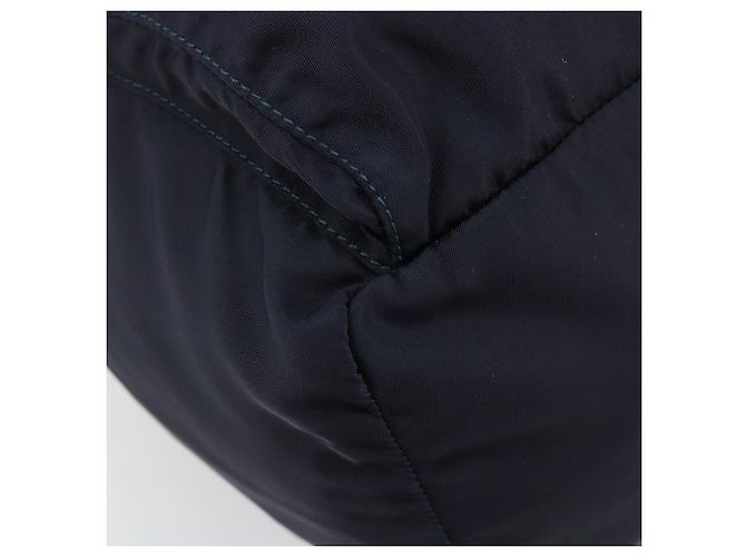 Zaino PRADA Nylon Navy Silver Auth bs34480 Argento Blu navy - vista 13