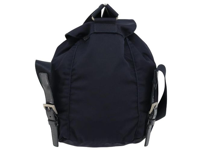 Zaino PRADA Nylon Navy Silver Auth bs34480 Argento Blu navy - vista 3