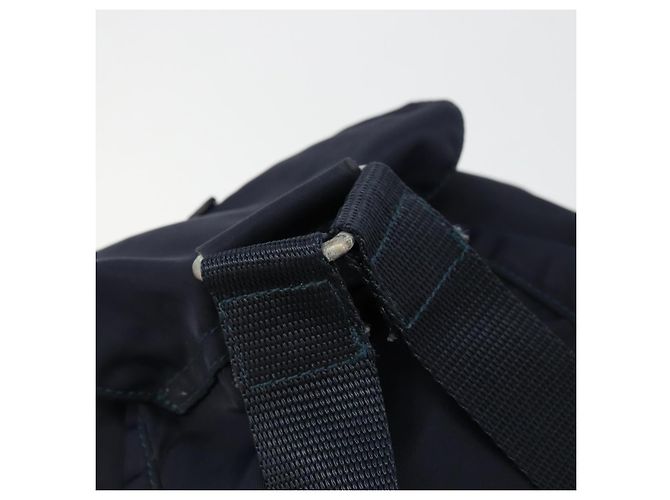 Zaino PRADA Nylon Navy Silver Auth bs34480 Argento Blu navy - vista 7