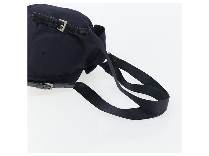 Zaino PRADA Nylon Navy Silver Auth bs34480 Argento Blu navy - vista 9
