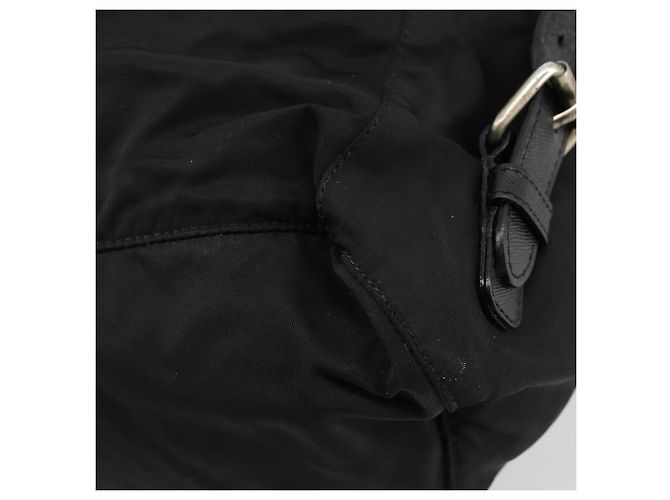 Mochila PRADA Nylon Plata Negro Auth bs34742 - vista 14