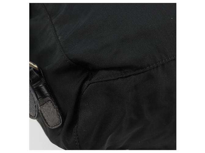 Mochila PRADA Nylon Plata Negro Auth bs34742 - vista 15