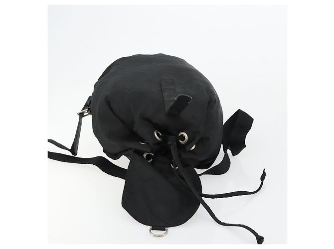 Mochila PRADA Nylon Plata Negro Auth bs34742 - vista 18
