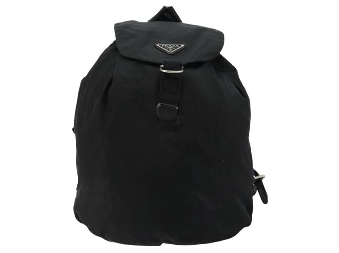 Mochila PRADA Nylon Plata Negro Auth bs34742 - vista 2