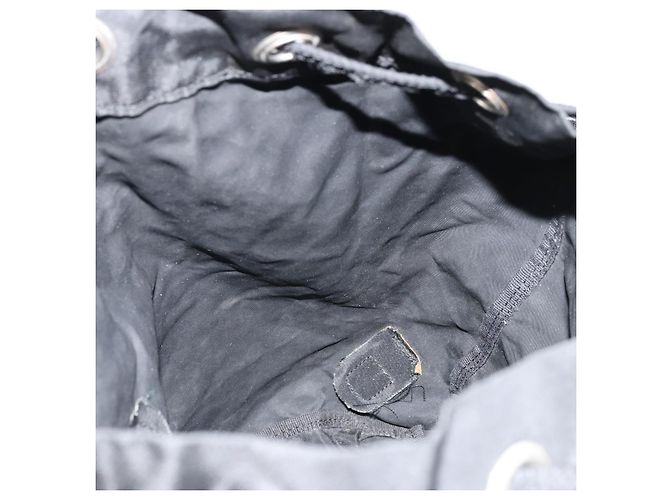 Mochila PRADA Nylon Plata Negro Auth bs34742 - vista 23