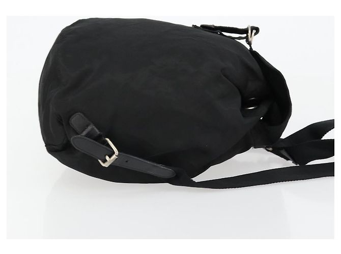 Mochila PRADA Nylon Plata Negro Auth bs34742 - vista 4