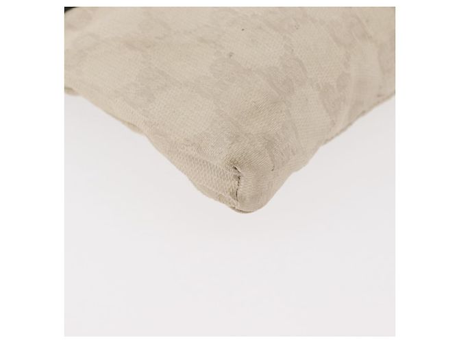 Marsupio GUCCI GG Canvas Sherry Line White Gold 28566 Auth 180206 Bianco D'oro - vista 10