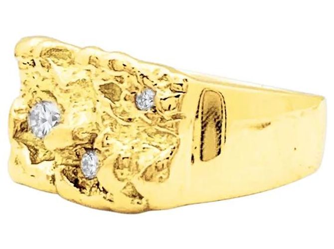 Autre Marque Anello sigillo, oro giallo, diamanti - vista 2