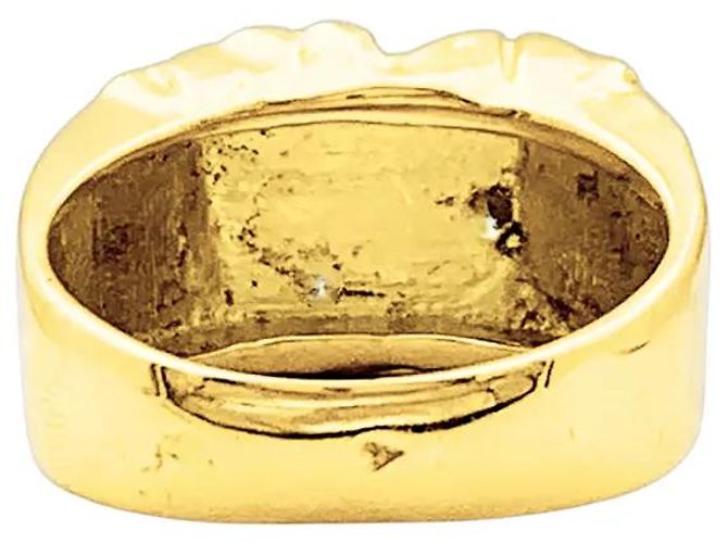 Autre Marque Anello sigillo, oro giallo, diamanti - vista 4