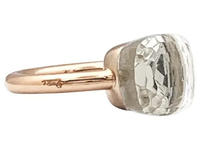 Anello Pomellato, "Nudo Classique", due ori e topazio bianco. - vista 2
