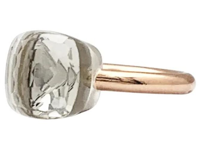 Anello Pomellato, "Nudo Classique", due ori e topazio bianco. - vista 3