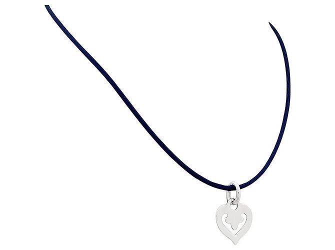 Pendente O.J. Perrin, "Cuore Leggenda", oro bianco. - vista 3